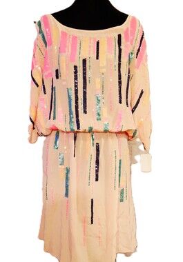 Shoshanna Sequin Dress Large PET 5959806